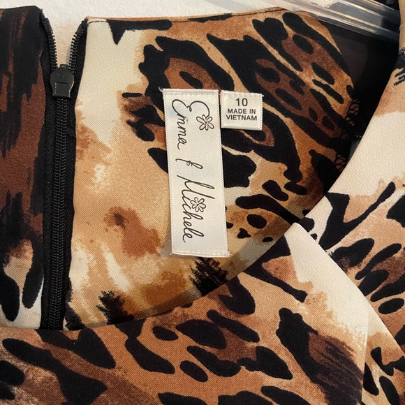Emma / Michele Leopard Animal Print Dress - Picture 12 of 16